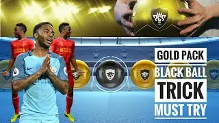 Black ball trick in Gold pack|| pes 2019 mobile