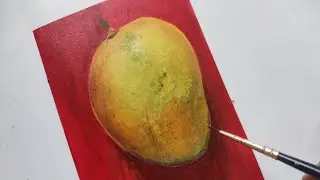 How to Draw Realistic Mango 🥭 Painting | Mango 🥭 Painting for Beginners Step by Step 