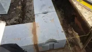 how to mark out  and square an extension brick wall.