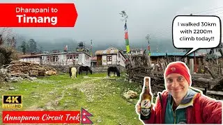 🥾 DAY 2 - Dharapani to Timang 🏔️ Annapurna Circuit Trek🇳🇵NEPAL