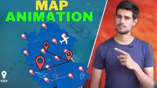 Map Animation Like @dhuravratheevlogs5019@dhruvrathee | Animation Video In Mobile