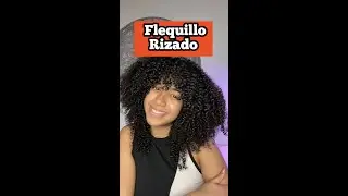 FLEQUILLO RIZADO *FALSO* // fake bangs #cabellorizado #curlyhair #pelorizado #rizos #fakebangs