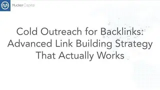 Cold Outreach for Backlinks  Advanced Link Building Strategy That Actually Works