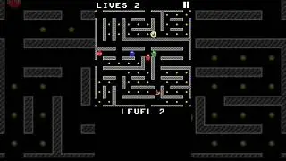 Maze Chase Game. An alternative to classic PAC-MAN. Beware of ghosts.