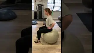 Pelvic Tilts on the Exercise ball
