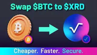 Swap #BTC to XRD #Radix in 1-Click | Cheaper, Faster & Secure | Cross-Chain Swap