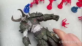 My rad Doom Eternal toys! I got a NEW Doom toy! Doom Eternal toy fight scene! Doom Guy vs Marauder!