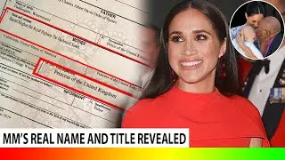 Meghan Markle&rsquo;s real name and title revealed on son's birth certificate leaves everyone baffled
