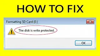 THE DISK IS WRITE PROTECTED - SOLVED !