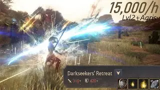 BDO Awake Tamer PvE ~15k trash/hr (30m test), Darkseeker's Retreat L2+Agris, ALL BUFFED SKILLS USED!