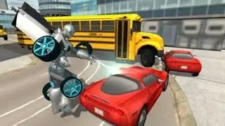 Flying Car Robot Simulator Android Gameplay HD