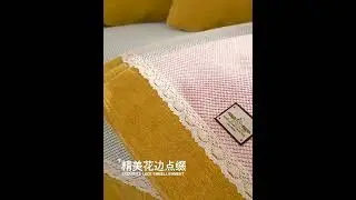 Cotton and Linen Sofa Slipcovers Anti-slip Seat Couch Cover for Living Room Futon Recliner Cover