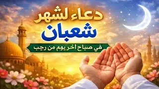 دعاء شهر شعبان | صباح آخر يوم من رجب 🌙✨