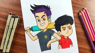 How to draw Chikoo aur Bunty | Brand new show | Chikoo Aur Bunty Color pencil drawing