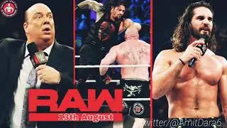 13 August 2018! Wwe full highlights. Must watch