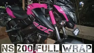 NS 200 pink full wrap modification | rainbow | karaikal