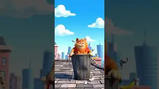 Fat Cat Superhero Crash #FunnyCat #FatCat #SuperheroFail #CatComedy #PixarStyle #PixarFunny