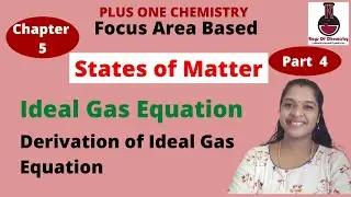 Plus One Chemistry Focus Area | Chapter - 5 | States of Matter | Ideal Gas Equation Malayalam | Q &A