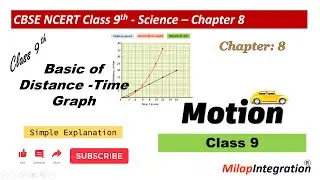 Distance -Time Graph | Motion: Chapter 8 | CBSE NCERT Science Class 9 | MilapIntegration