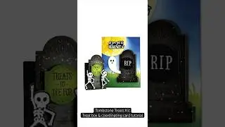 Let&rsquo;s Make a Spooky Tombstone Treat Box & Card for #halloween! @MindyEggenDesign #papercraft
