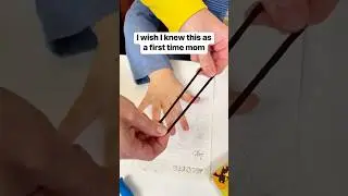 Teaching tip to learn how to hold a pencil #mom #toddler #pencil #LearningIsFun #learntowrite