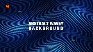 Abstract 3d Dynamic Wavy Line Effect Background in Adobe Illustrator CC 2022