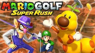 MARIO GOLF SUPER RUSH Spiky Palms Gameplay! Playing the New Map and Characters!