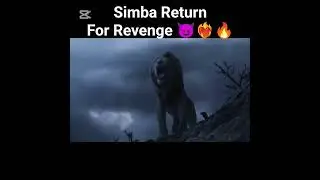 Simba Return For Mufasa Revenge 😈❤️&zwj;🔥🔥 Simba vs Scar 🥶🩶 #epic #lion #shorts #shortvideo #lionking