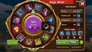 Magic Rush : spending my diamond on magic wheel