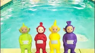SWIMMING POOL Safety and Rules with TELETUBBIES TOYS Video!
