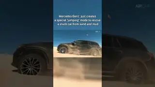 Mercedes benz just create special jumping mode for stuck car in mud!#shorts #trending #mercedes #suv