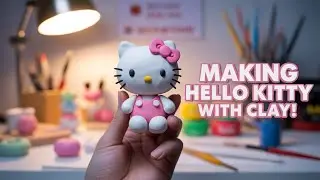 Making Hello Kitty With Clay – Satisfying Handmade Art