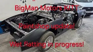 KITT Project Update. Painted & being wet flatted! Nearly done! #knightrider #kitt #carsofinstagram 