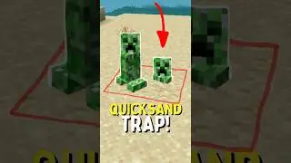 Easy Quicksand Trap! #minecraft #minecraftshorts #minecrafttricks #minecrafttrap