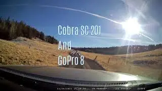 Testing Cobra 201 Dash Cam and GoPro 8 while driving USFS Trails