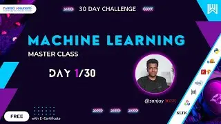 День 1/30 Мастер-класс по машинному обучению &mdash; Санджай &mdash; Pantech.ai | Pantech Solutions | Warriorsway