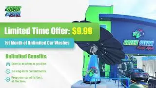 $9.99 Unlimited Car Wash Plan Special 1280x720