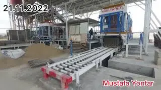 Запуск вибропресса Mustafa Yontar MY 6036 в Измире
