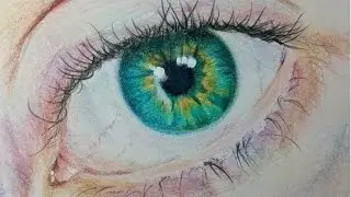 How to Blend Colored Pencils (eye)