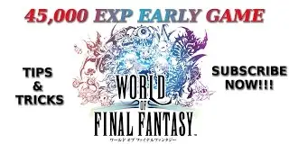WORLD OF FINAL FANTASY TIPS & TRICKS: How to get 45,000 EXP EARLY GAME