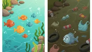 Machhli aur Gandha Pani | Water Pollution Story for Kids |  #Learning