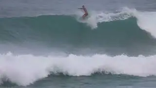 Big sunset on single fin longboard