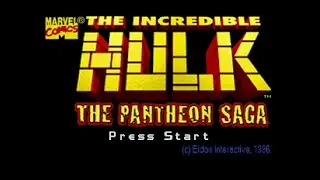 The Incredible Hulk: The Pantheon Saga. [SEGA Saturn - EiDOS, Silicon Dreams]. (1996). Full Play.