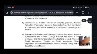 UGC NET SYLLABUS PAPER 2 EDUCATION 