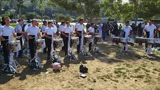 Gold Drumline 2018 in the lot (June 30)
