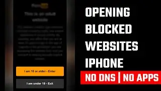 Open blocked websites on iPhone Safari, NO DNS or Apps