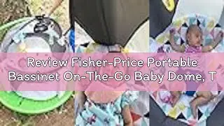 Review Fisher-Price Portable Bassinet On-The-Go Baby Dome, Travel Play Space with Developmental Newb