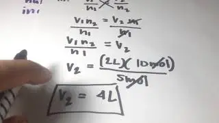 Avogadro's Law  problems  (Gen Chem 1)