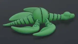 3D Printed Loch Ness Monster 🐉 Flexi Articulated Toy | STL on Cults3D part 3