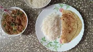Elephant Foot Yam curry with Basmathi Rice and Sweet Lentil Flatbread